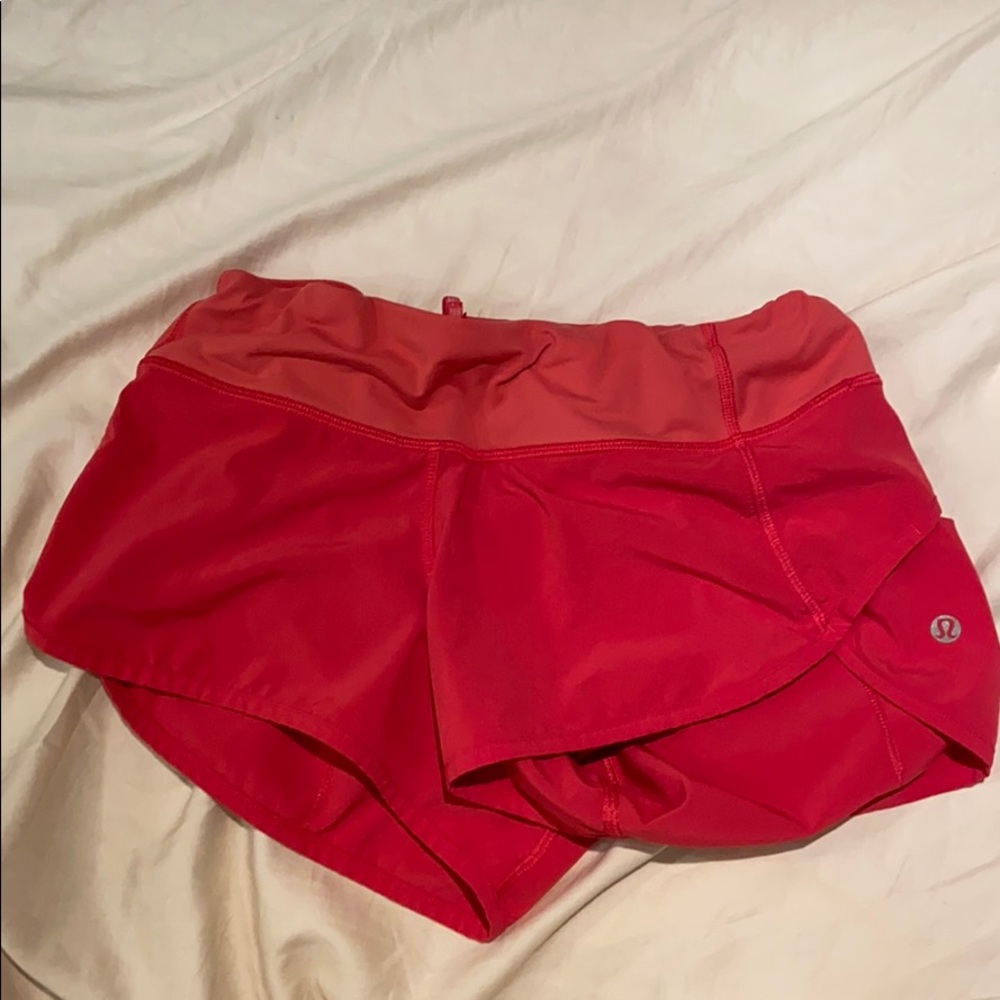 Size 2 lululemon speed up shorts